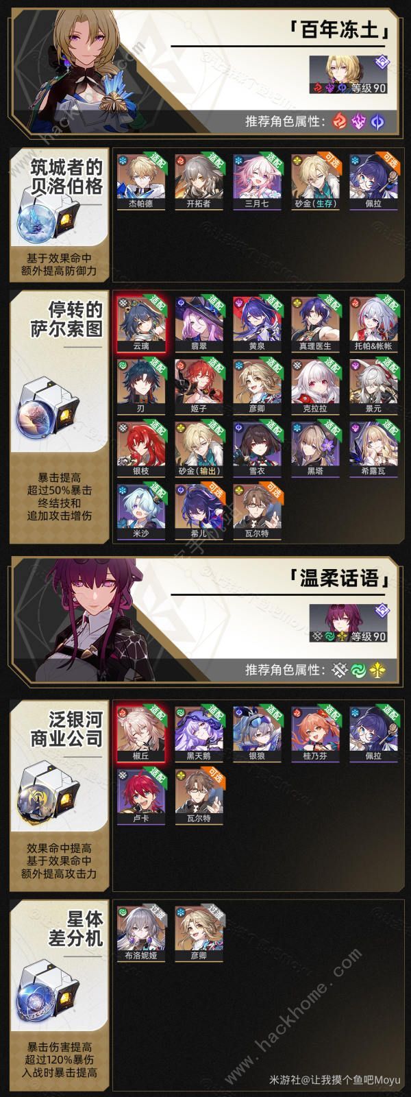 崩坏星穹铁道2.4位面分裂双倍饰品刷取优先推荐