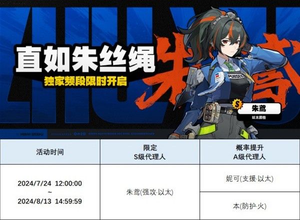 绝区零朱鸢培养及抽取建议 朱鸢值得抽吗