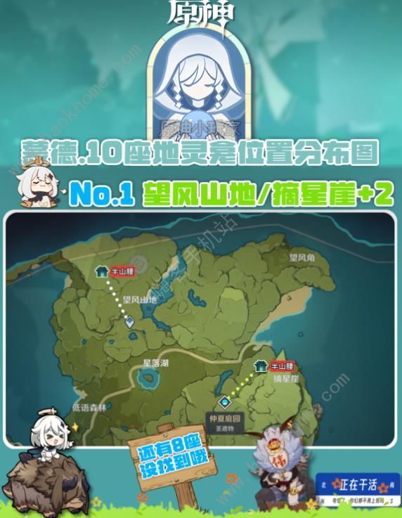 原神4.8蒙德地灵龛10个点位合集 4.8版本蒙德地灵龛位置在哪