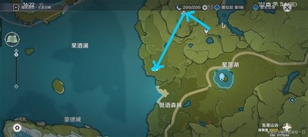 原神4.7版蒲公英采集路线分享