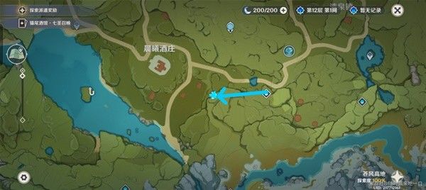 原神4.7版蒲公英采集路线分享