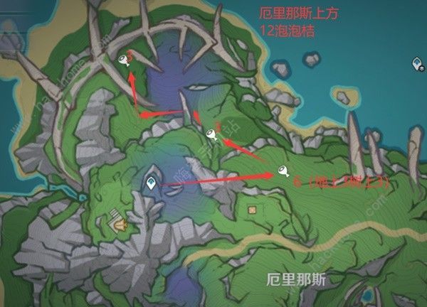 原神泡泡桔快速采集路线分享