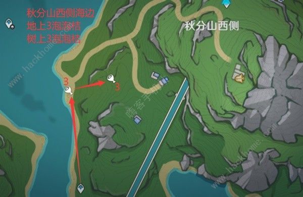 原神泡泡桔快速采集路线分享