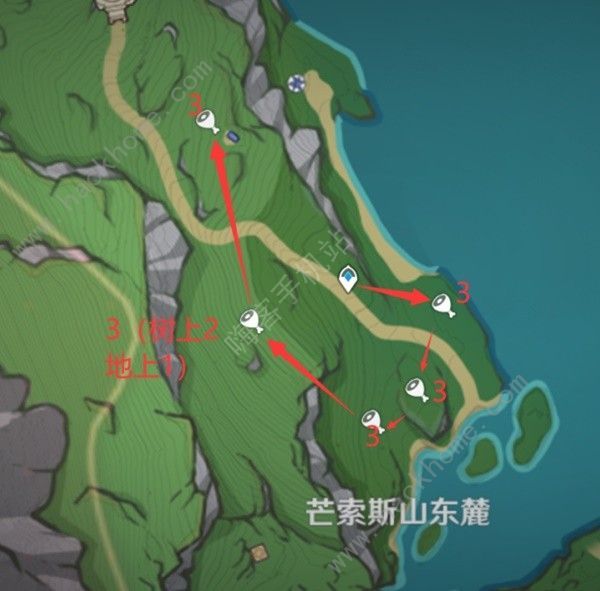 原神泡泡桔快速采集路线分享