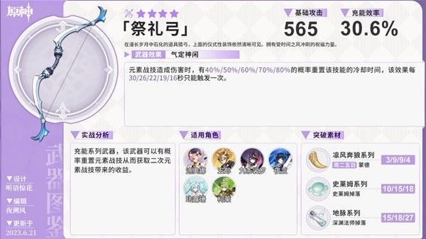 《原神》4.7希格雯与芙宁娜适用武器强势推荐