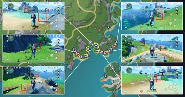 原神4.7版海露花采集路线分享