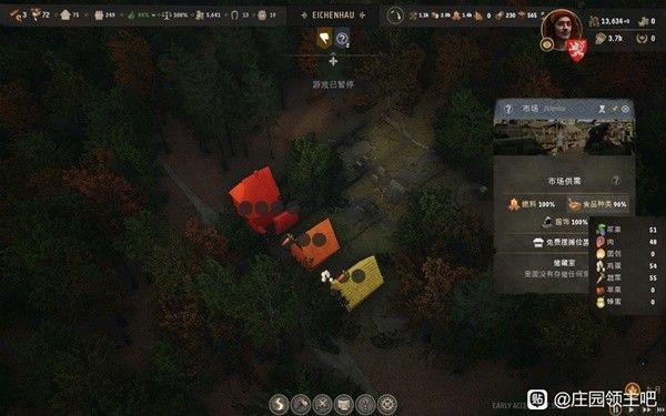 庄园领主市场供应与距离关系分析