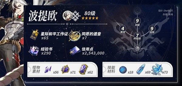 崩坏星穹铁道波提欧突破材料一览